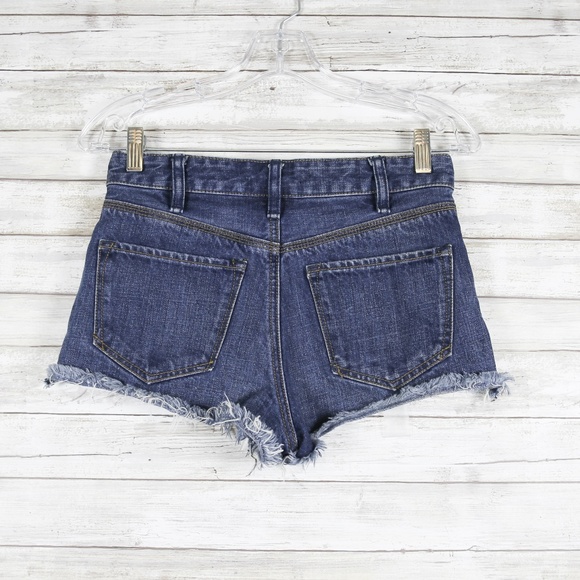 Free People Blue Jean High Waist Shorts sz 24 - Picture 7 of 8